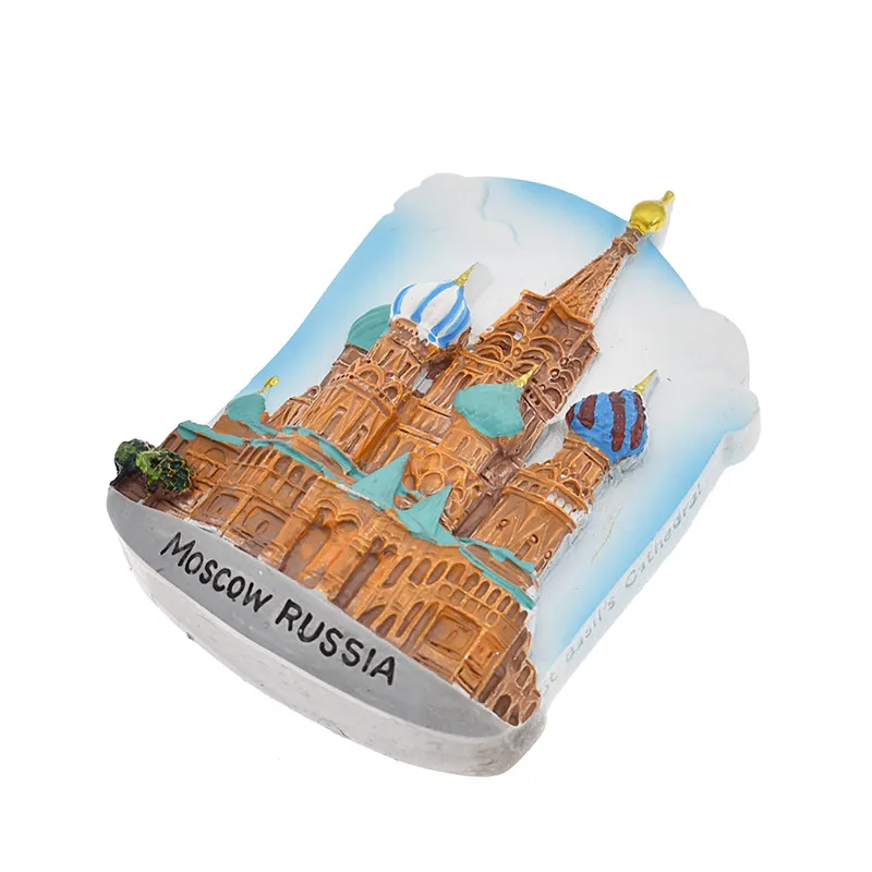 Moscow Fridge Magnets Resin Letter Famous View Refrigerator Collections Modern Home Kitchen Decoration Dropshipping | Дом и сад
