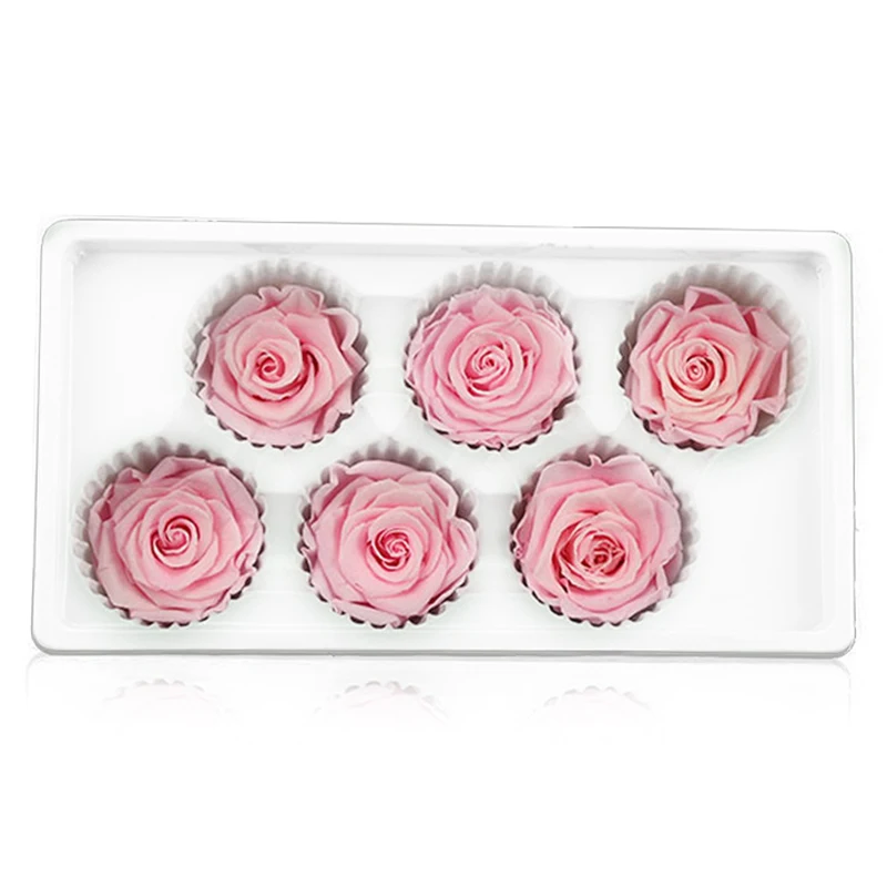 

6 PCS Rose Flower Head Flowers Home FAKE Preserved For Anniversary Wedding 2019