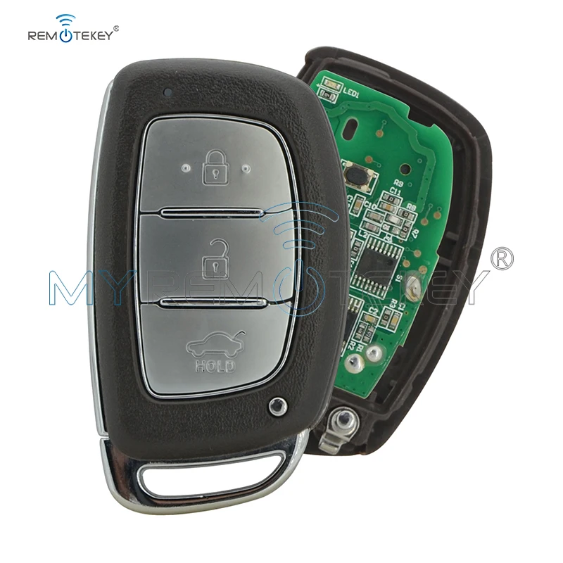 Remtekey For Hyundai Verna Smart Car Key 3 Button 434Mhz ID46 Chip Remote Control Key kigoauto 3 button 434mhz id46 chip smart remote key for hyundai verna key