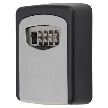 

Zinc Alloy Wall Mount Key Lock Box Key Storage Safe Box with 4-digit Code