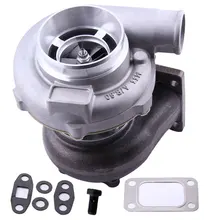 Turbocompressor gt30 gtx3071r gt3071r gt3076 turbo carregador 4 parafusos flange de escape. 82 a/r. 60 compressor turbina equilibrada motor