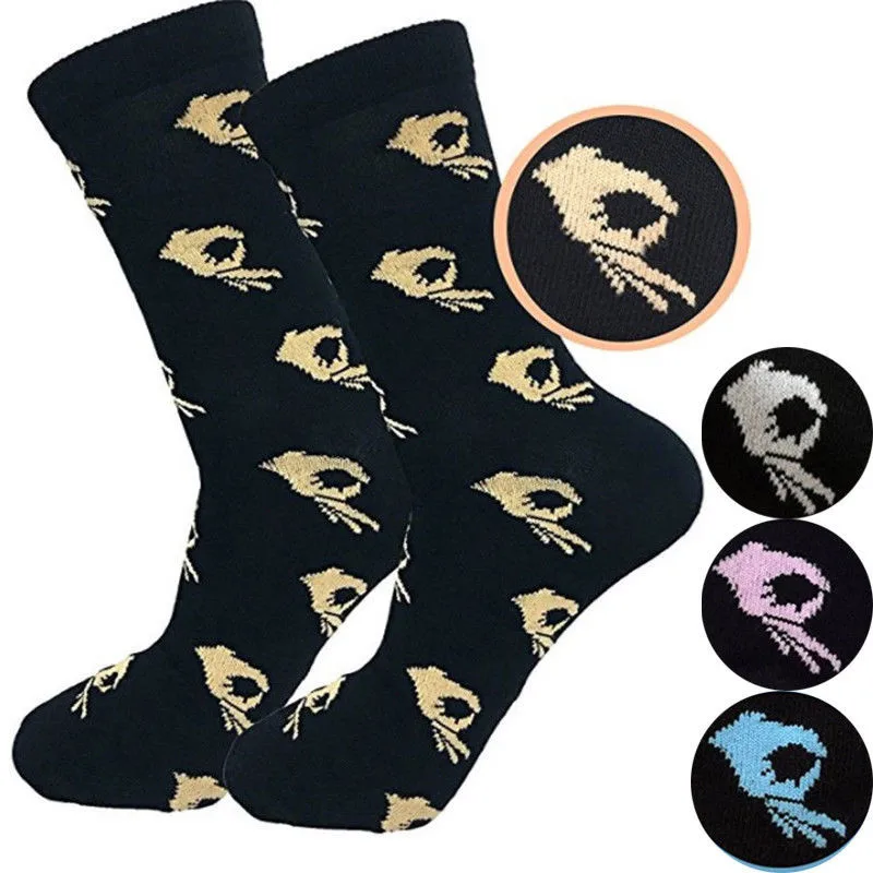 

Unisex Women Men Socks Fashion High Hosiery Sock OK Print Cool Art Cute Funny Happy kawaii Socks For Christmas Gift