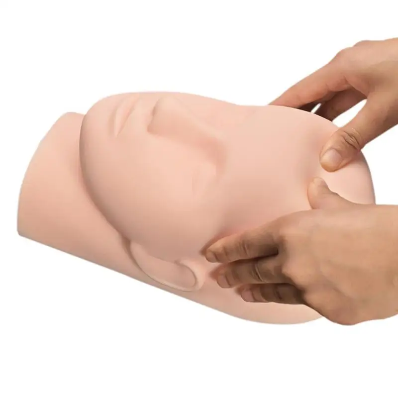 1pc Massage Training Eyelashes Grafted Mannequin Head Makeup Practice Model Fake Mannequin Training Head Model 1pc Massage Training Eyelashes Grafted Mannequin Head Makeup Practice Model Fake Mannequin Training Head Model