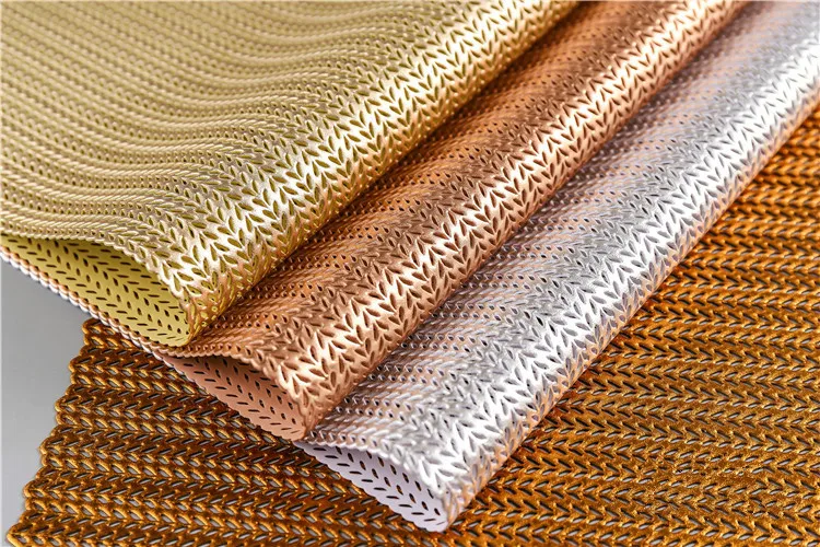 2019 جديد الذهب المفارش مكافحة للانزلاق الجوف مستطيلة اليابانية المطبخ طاولة طعام الحصير Pvc المائدة سادة عاء الوقايات الشراب