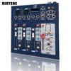 MLLSE 4 Canal USB Petit Karaoké Son DJ Mélangeur avec 48 v Alimentation Fantôme pour La Maison Système Condenseur Mike F4 ► Photo 2/6