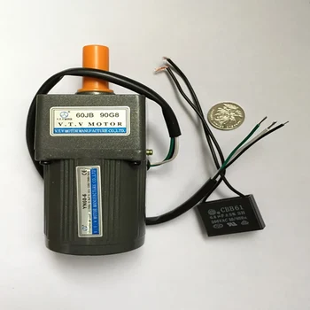 YN60-6 6W Single-phase reversible 110VAC geared motor High Torque 8-500rpm Gear Reducer Motor