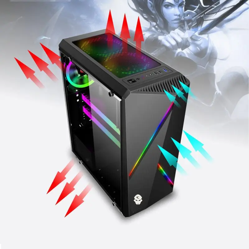 Игровой чехол MicroATX компьютерный ПК Чехлы мини Новый настольный компьютер корпус
