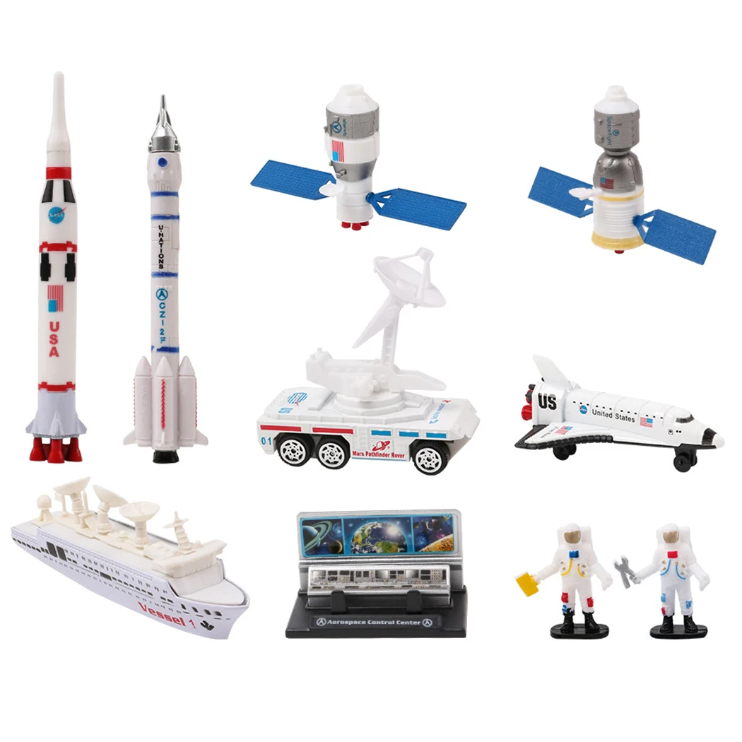 

10PCS Space Toy Set Creative Simulated Space Shuttle Toys Kids Recognition Toys