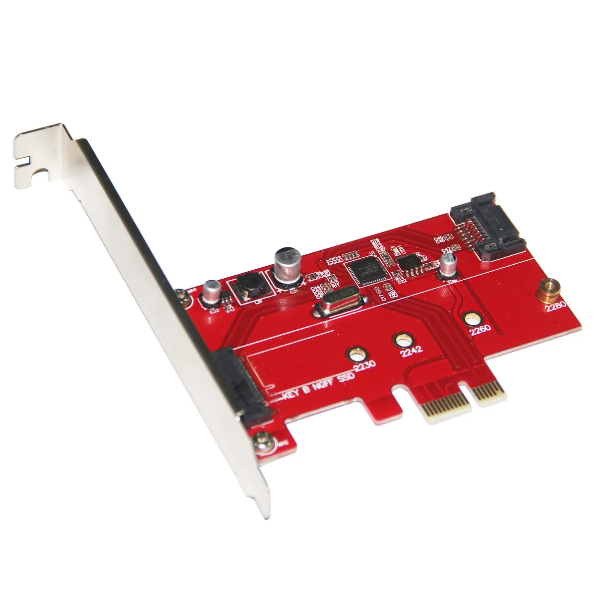 Pci Express 2 0 к Ngff/M.2 поддержка B Ключ Ssd + Sata 3 комбинированный адаптер| |