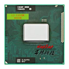 Процессор Intel Core i3 2350M SR0DN, 2 ядра, 2,3 ГГц, четырехъядерный процессор, портативный процессор L2 = 512 М, L3 = 3 м, разъем 35 Вт G2