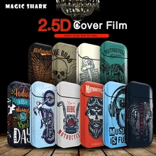 Волшебная Акула, тигр, Череп, стикер в стиле панк, стерео пленка для IQOS 2,4 p 2,4 Plus, печатная обложка, ПВХ, защитный чехол, наклейка
