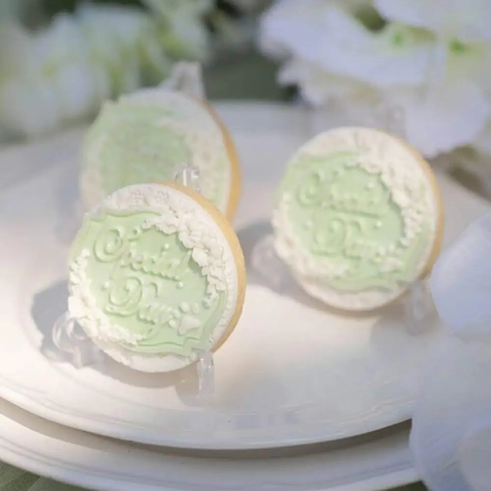 3 дюймовая прозрачная пластиковая подставка для печенья дисплея держатель карт
