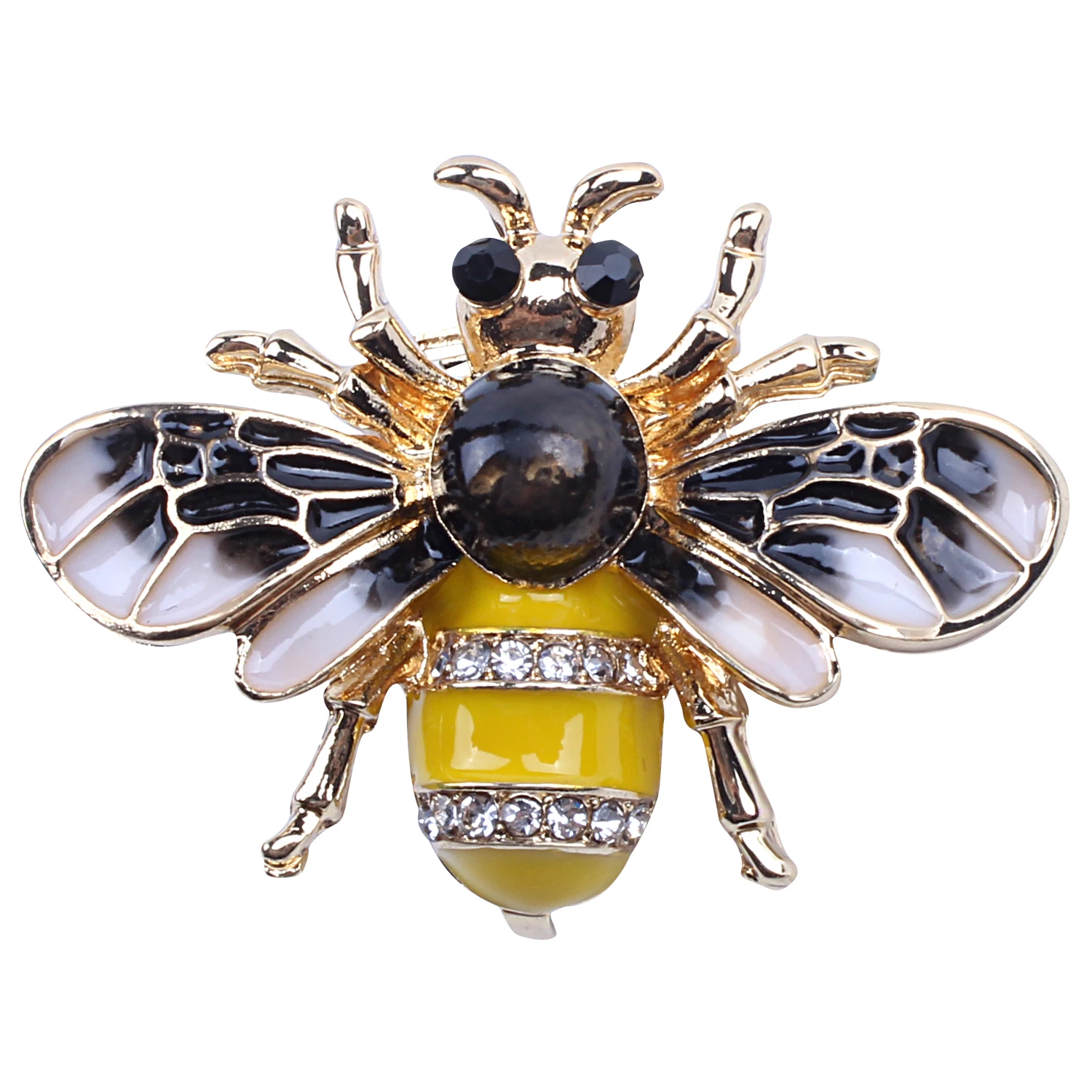 

Fashionable Bumble Bee Crystal Brooch Pin Costume Badge Party Jewelry Gift bee