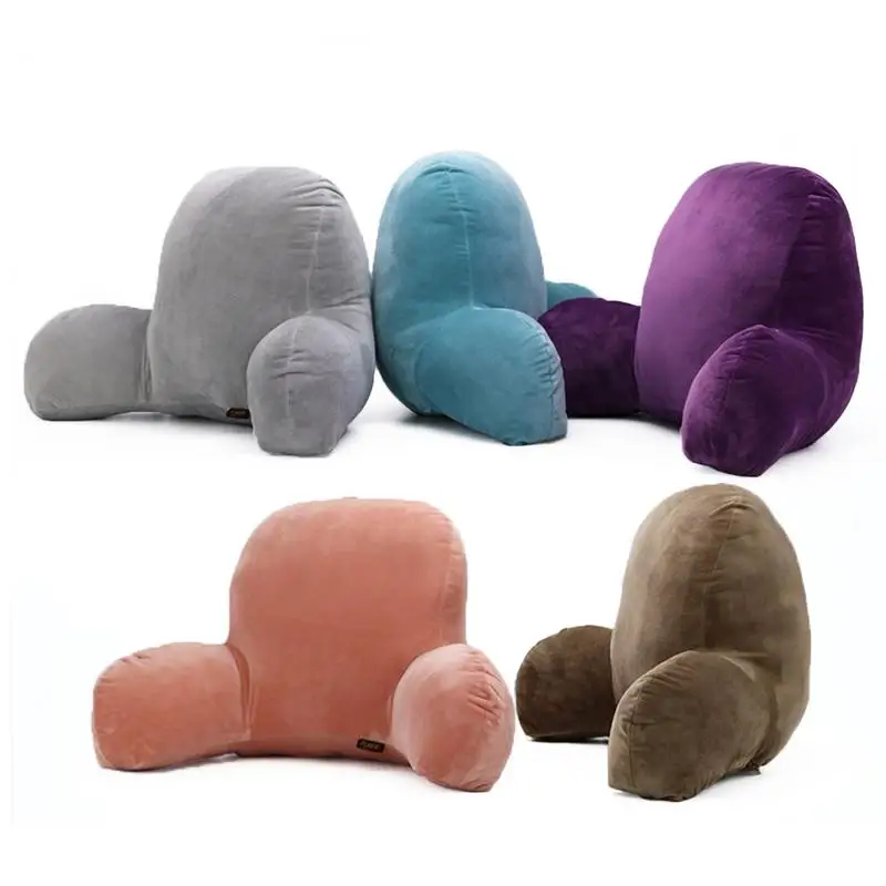 55*35*20cm Sofa Pillow Increase Waist Pillow Chair Zipper Backrest Bed