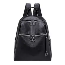 Fashion Women Backpacks Soft PU Leather Backpack Shoulder Daypack Female Rucksack Mochilas Mujer Casual School Bag