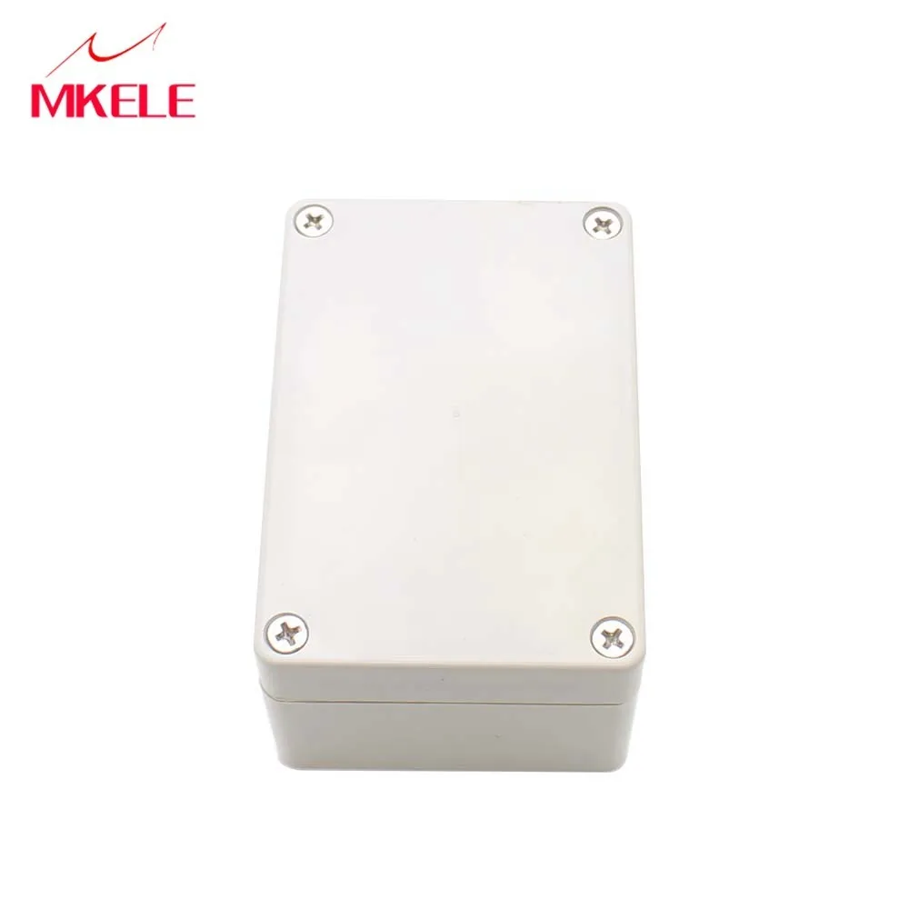 Meest Populaire Waterdichte Plastic Doos Project Junctioning Shell Cover , Elektrische Dozen Met Grijs Deksel M1-100x68x50 mm