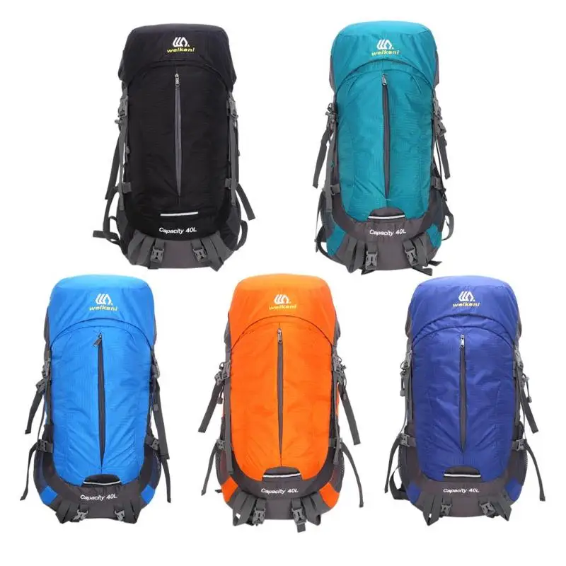 

Outdoor 40L Mountaineering Bag Nylon Rain Cover Hiking Windproof Backpack