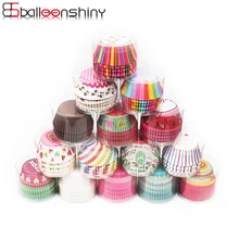BalleenShiny целлюлозы Бумага 100 шт./компл. торт Бумага чашки, не пропускающая масло, шоколадный мусс кекс формы для выпечки инструменты для выпечки кондитерских изделий