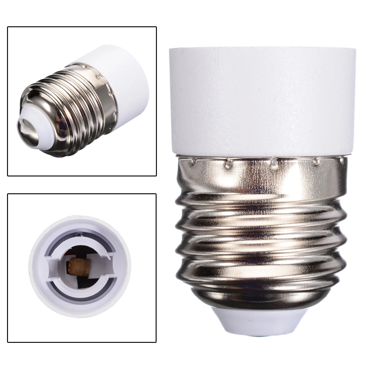 Laboratorium Super goed voor mij E27 to E14 Lamp Holder Converter Socket Conversion Fireproof Material Light  Bulb Base Type Adapter - AliExpress Lights & Lighting