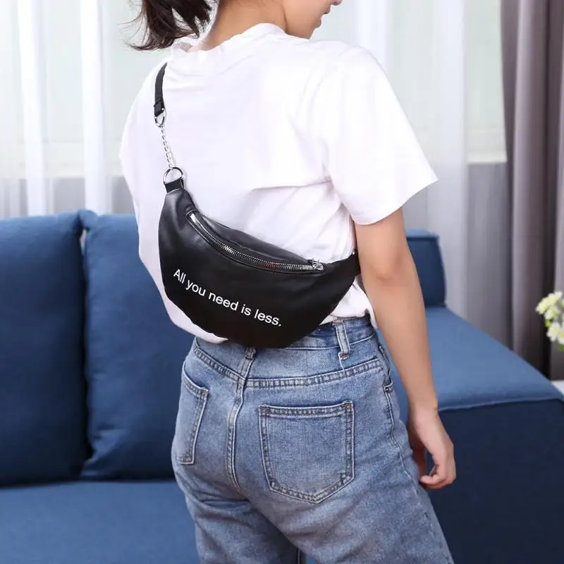 فاني الخصر حزم جلد النساء حقيبة كتف سلسلة هاتف حبال Crossbody أكياس الصدر حقائب كيس من دوس Bolsas الأنثوية موهير