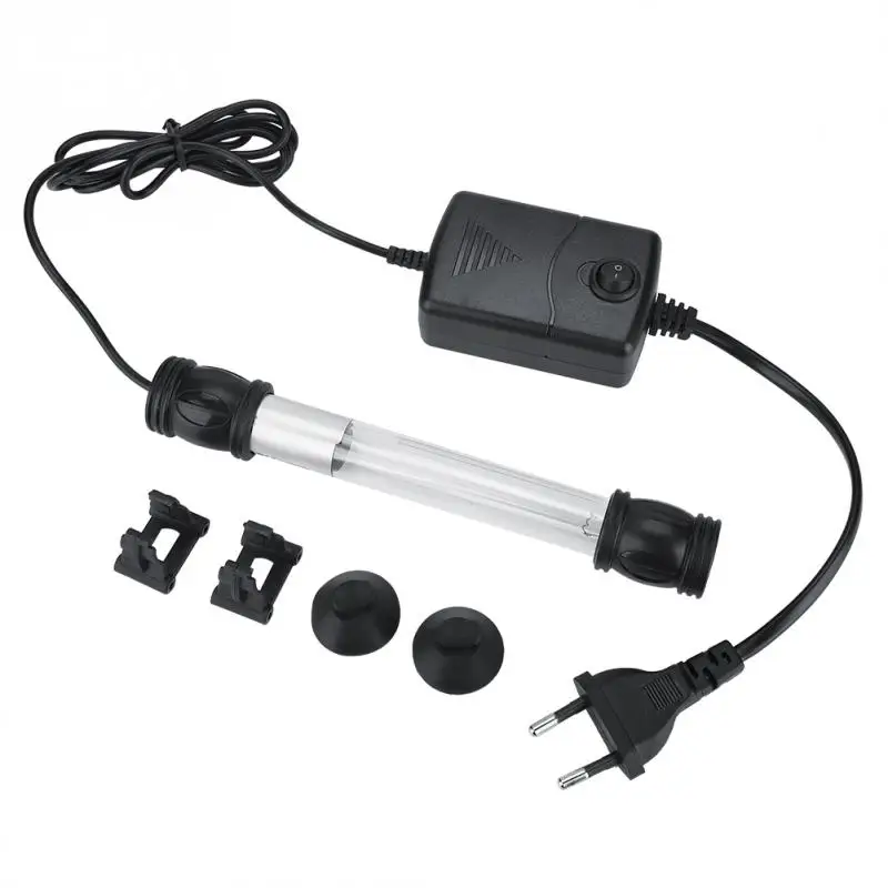 Аквариумный светильник, стерилизатор, водонепроницаемый УФ-светильник лампа для водорослей, рыболовный светильник для погружного аквариума
