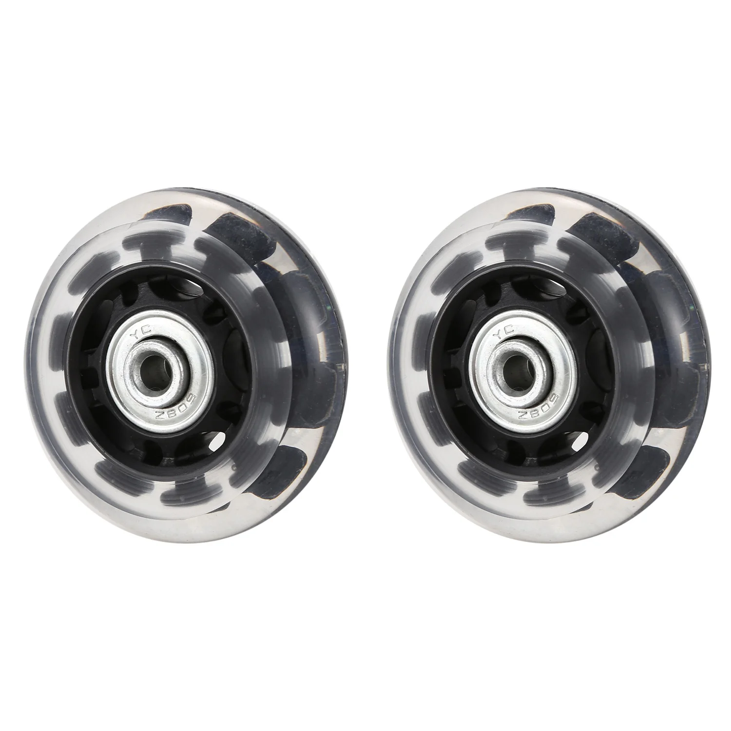 

ABDB-Luggage Suitcase Wheels Replacement Kit Parts With Axles Screws Washers Wrenches For Inline Outdoor Skate