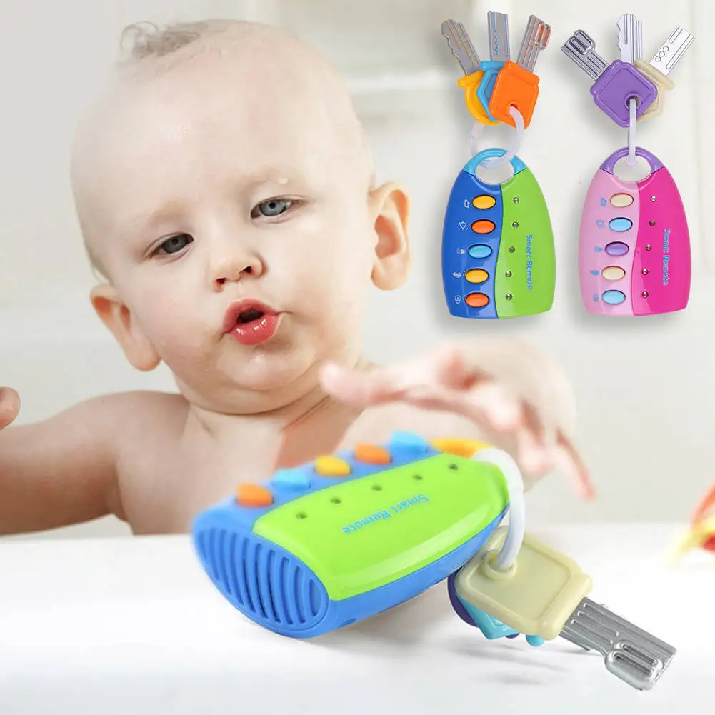 Fancy Baby Car Flicker Key kid Musical Key Baby's Sound Light Pretend