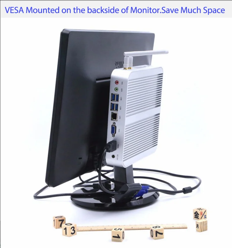  Cheap Fanless mini computer Intel 8th Gen Quad Core i5 8250U 6MB Cache windows 10 linux Mini PC i5 