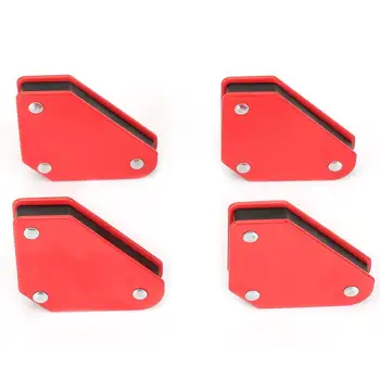 

4pcs 9LB Angle Soldering Locator Magnetic Magnet Corner Arrows Welder Welding Holder Tool Right Angle Fixing Tool