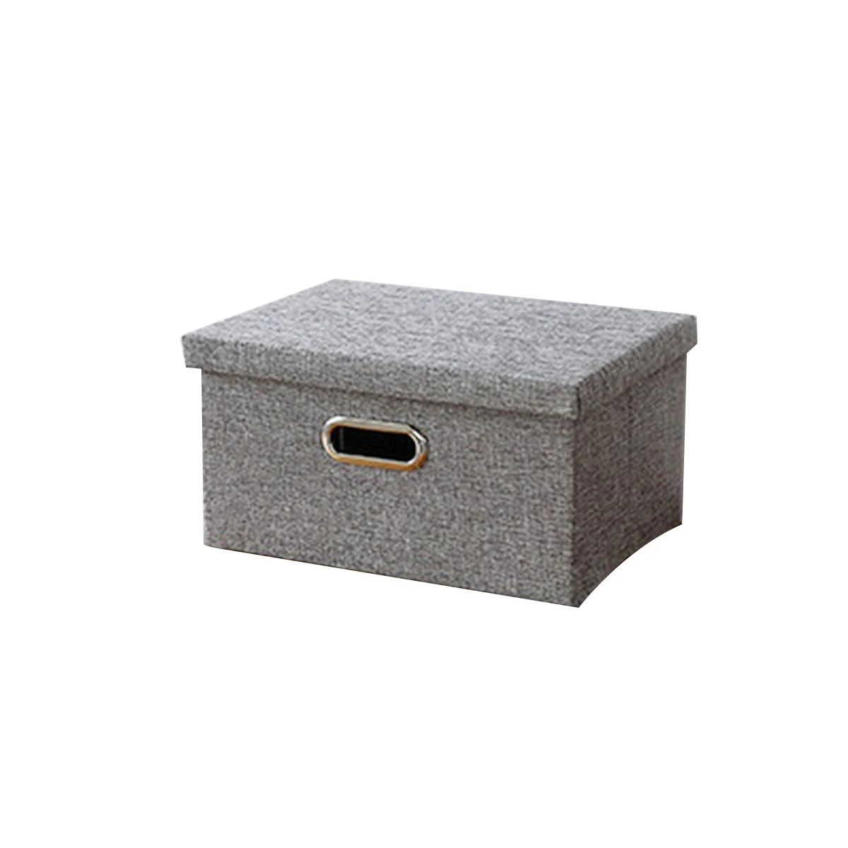 

Foldable Fabric Storage Bin Organizer Storage Case Box for Toys Books Clothes Sundries Size M (Grey)