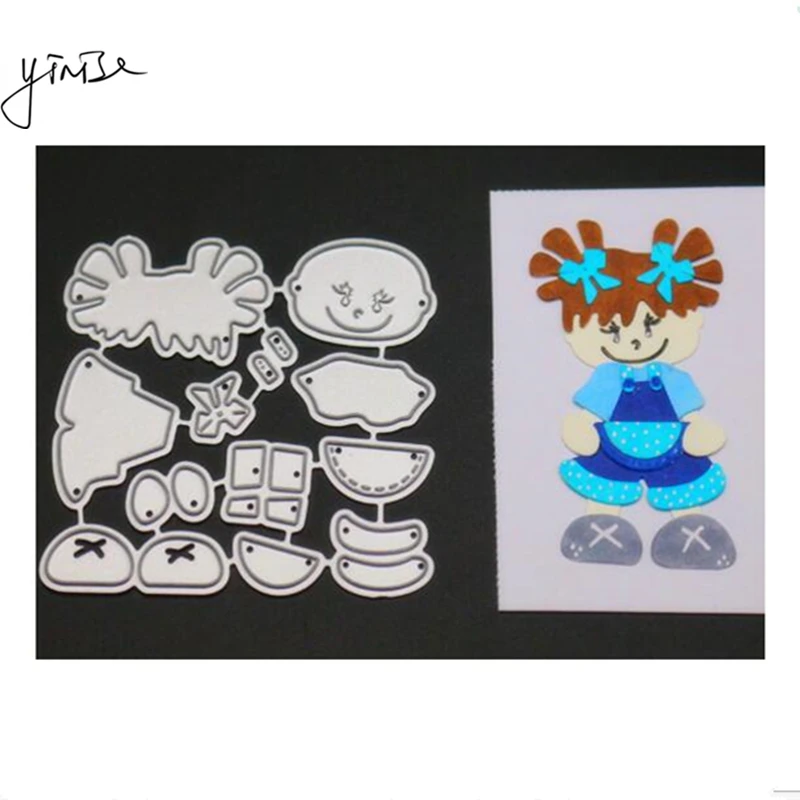 

VCD34 GIRL CUT SCRAPBOOK Metal Cutting Dies For Scrapbooking Stencils DIY Album Cards Decoration Embossing Folder Die Cuts