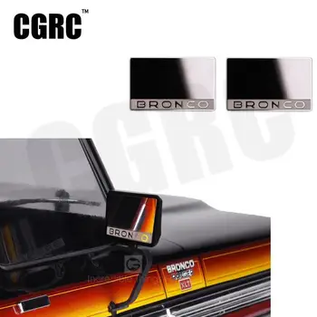 

High Gloss Stainless Steel Rearview Mirror For 1/10 Rc Crawler Car Bronco