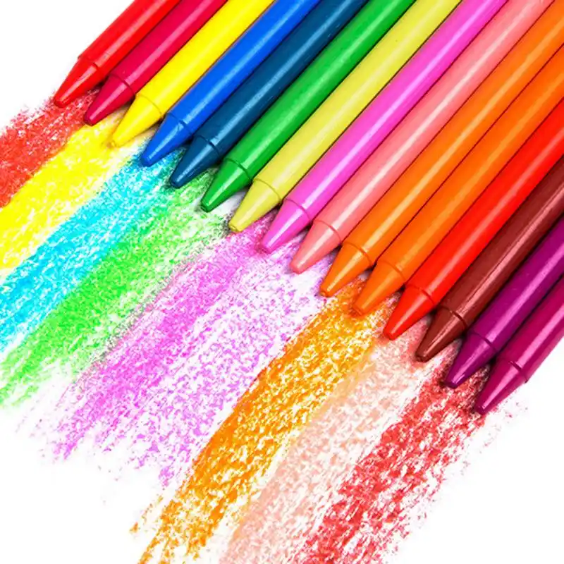 6 Colors Kids Toy Crayons Non Toxic Safety Children Color Crayons