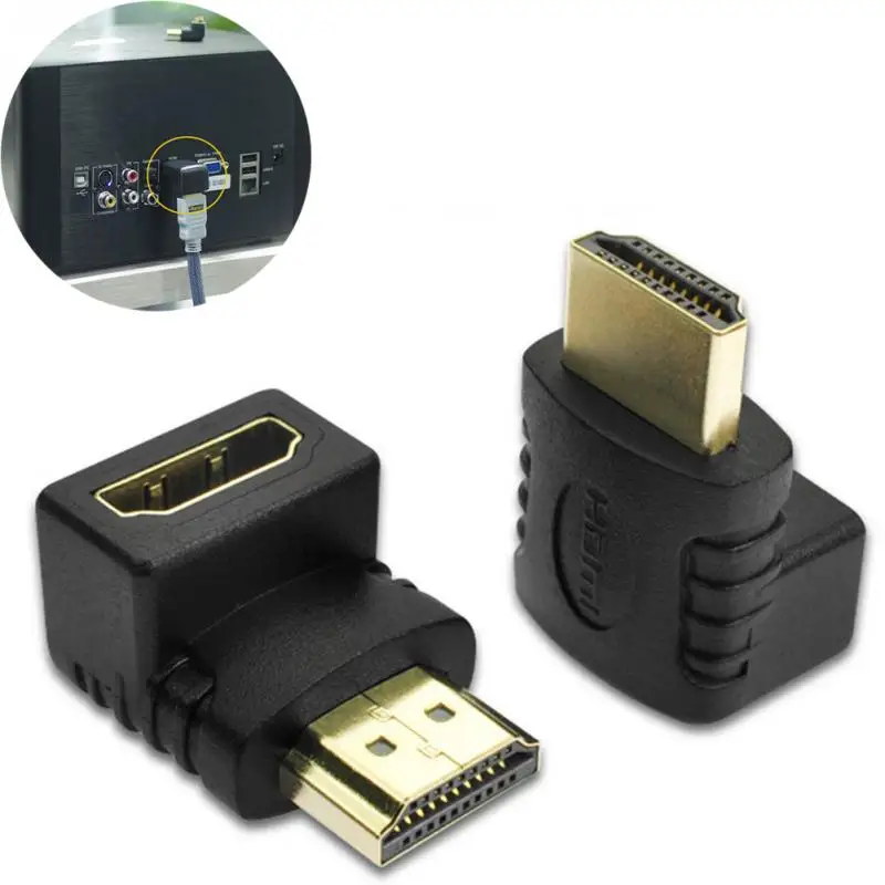 

HDMI 1080P Adapter 90 Degree 270 Degree Coupler Converter Male To Female TV