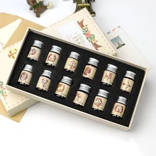 12 Созвездие чернил золотой порошок стекло dip Ручка студента письма подписи наполнения чернил перьевые ручки для офиса школьные принадлежности