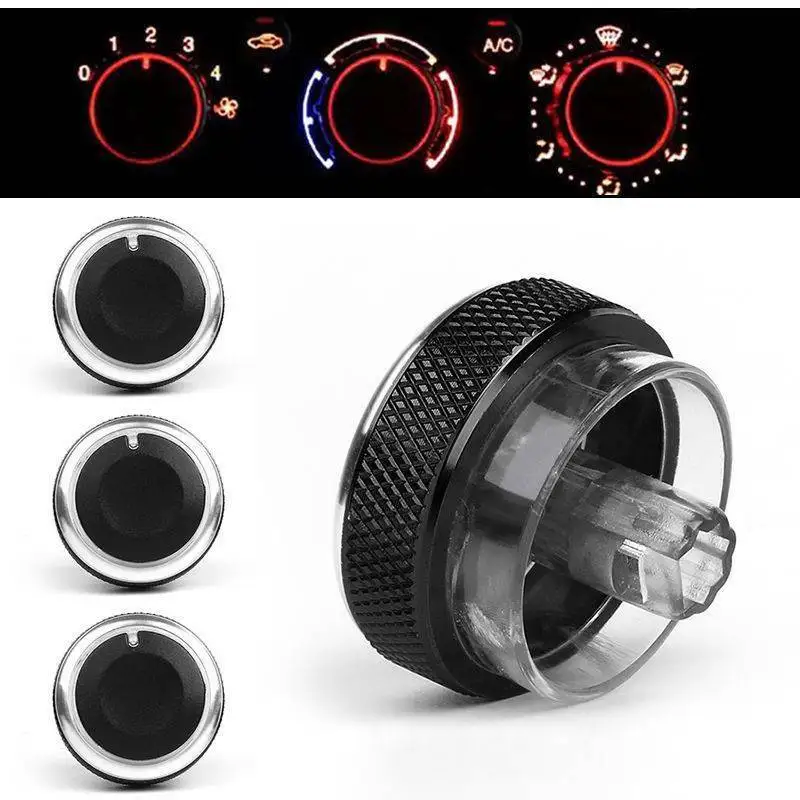 

3 Pcs Air Knob Car A/c Heater Control Switch for 2005-2012 Ford Focush Newest