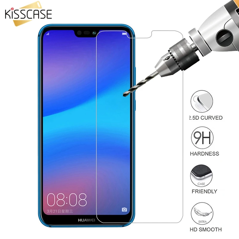 

KISSCASE 2.5D HD Protective Glass for Huawei P20 P10 P9 lite Transparent Glass PRO Screen Protector for Huawei Mate 20 10 lite