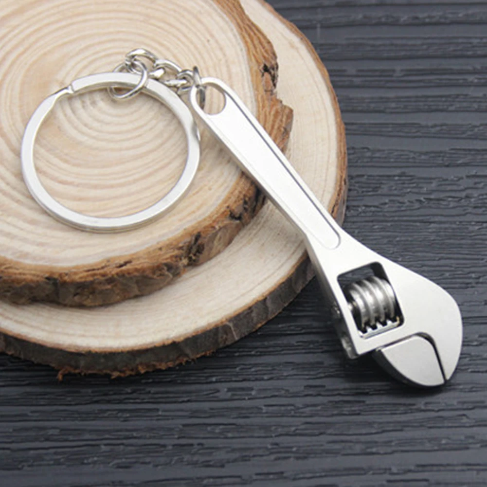 

Metal Keychain Mini Camping Spanner Keyring Keyfob Accessories Pocket Multi Tools Outdoor Travel Wrench Pendant