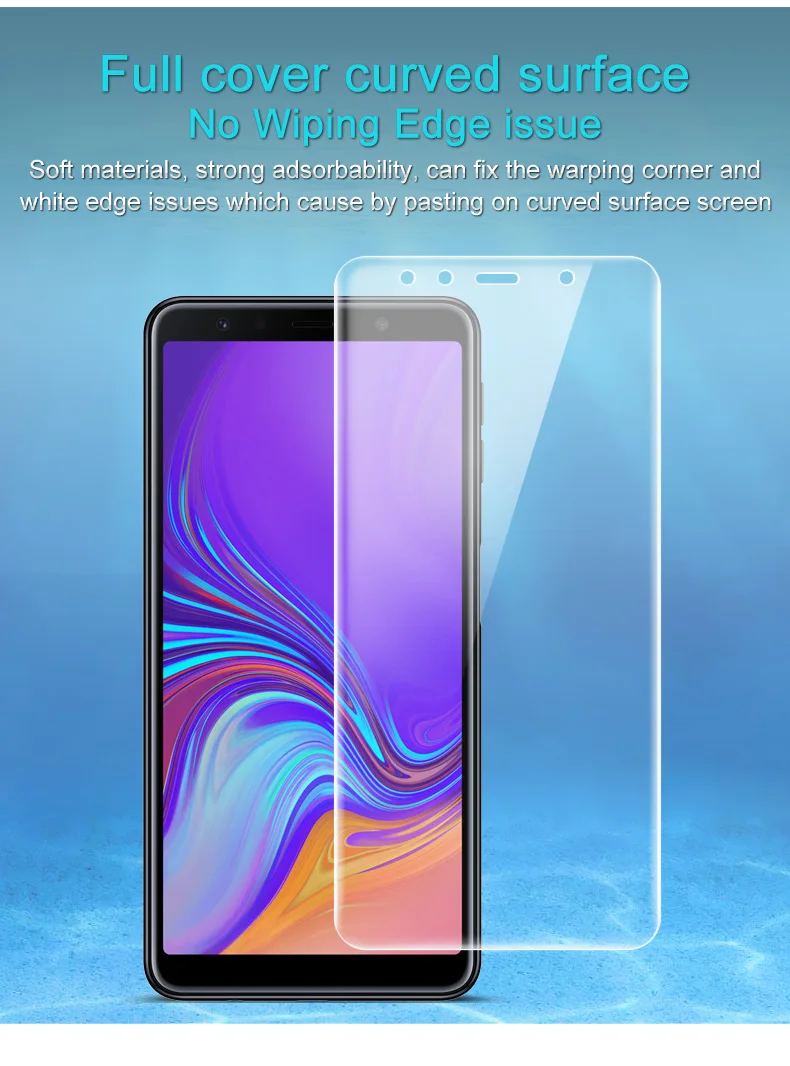 Гидрогелевая пленка imak 3 III для Samsung Galaxy A7 A9 2018 A750F A9s Защитная переднего и заднего