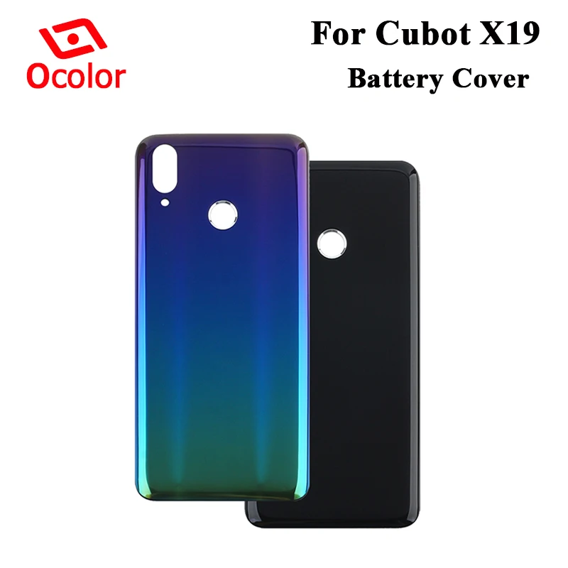 

ocolor For Cubot X19 Battery Cover Case Colorful Bateria Back Case Housing Cover Replacement For Cubot X19 Phone Accessories