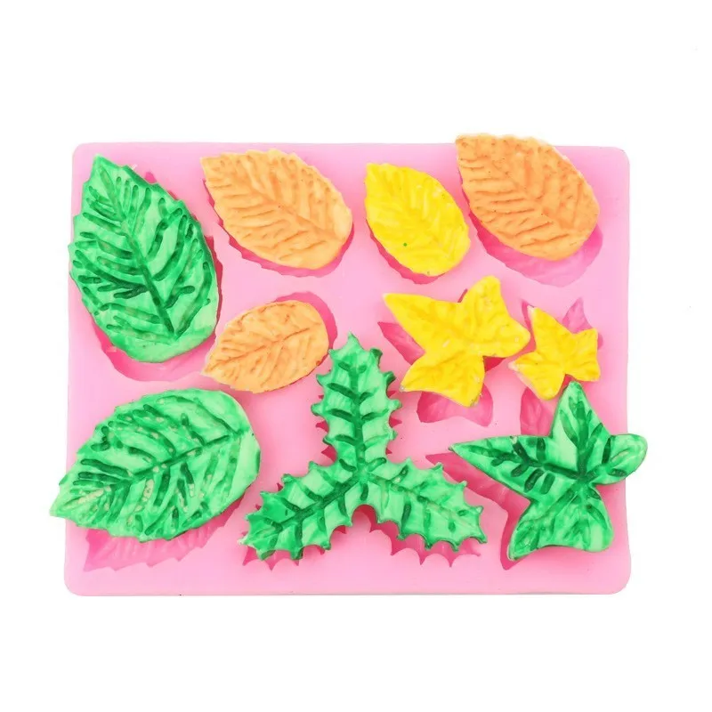 Cake Molds Various Leaves Shape Fondant Molds For Baking Silicone Mold Pastry Candy Chocolate Pudding Mold Cake Decorating Tools Cake Molds Various Leaves Shape Fondant Molds For Baking Silicone Mold Pastry Candy Chocolate Pudding Mold Cake Decorating Tools