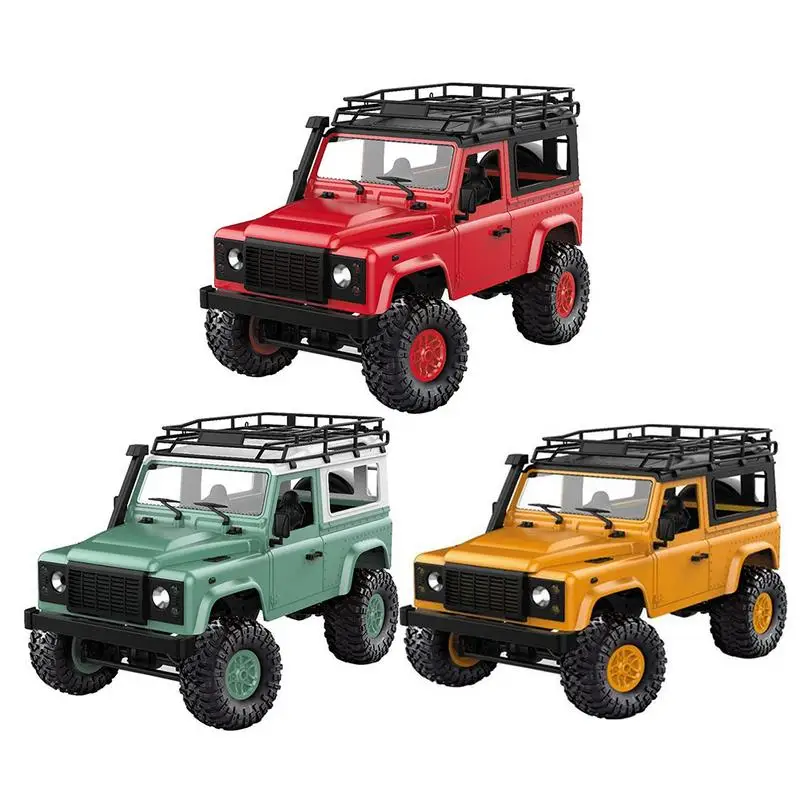 

MN-90 1/12 2.4G 4WD RC Car W/ Front LED Light 2 Body Shell Roof Rack Crawler Truck RTR Toy