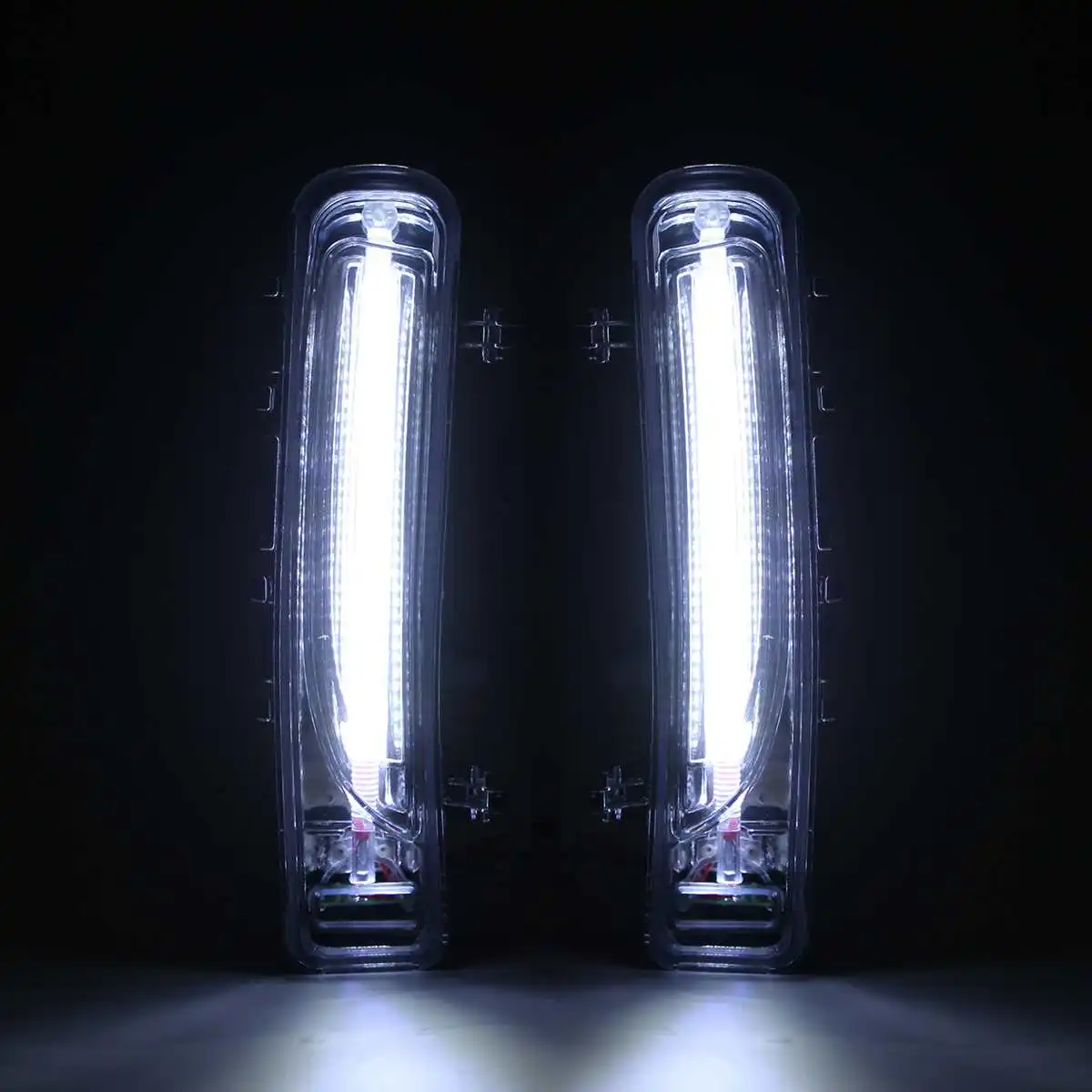 

For Ford For Edge 2011 12-14 1Pair 12-LED White Car Light Daytime Running Turning Signal Flashing Lights Signal Relay Waterproof