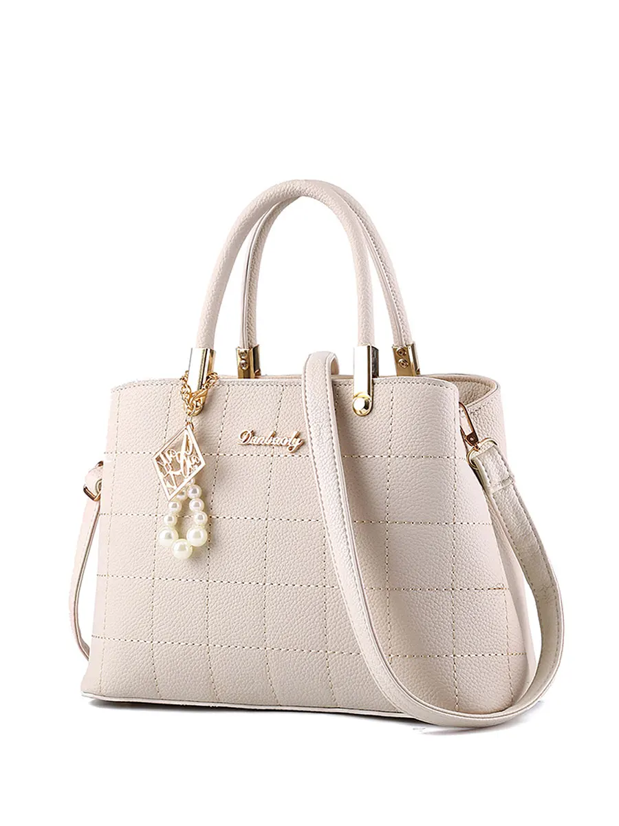 

Women's Handbag Exquisite Hollow Out Metal Imitation Pearl Decoration Bag