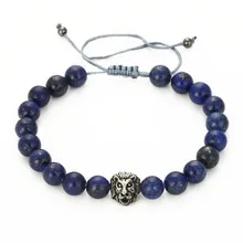 Популярные украшения натуральный браслет сплав личность высокомерие большие фрикадельки бусины плетеные браслеты