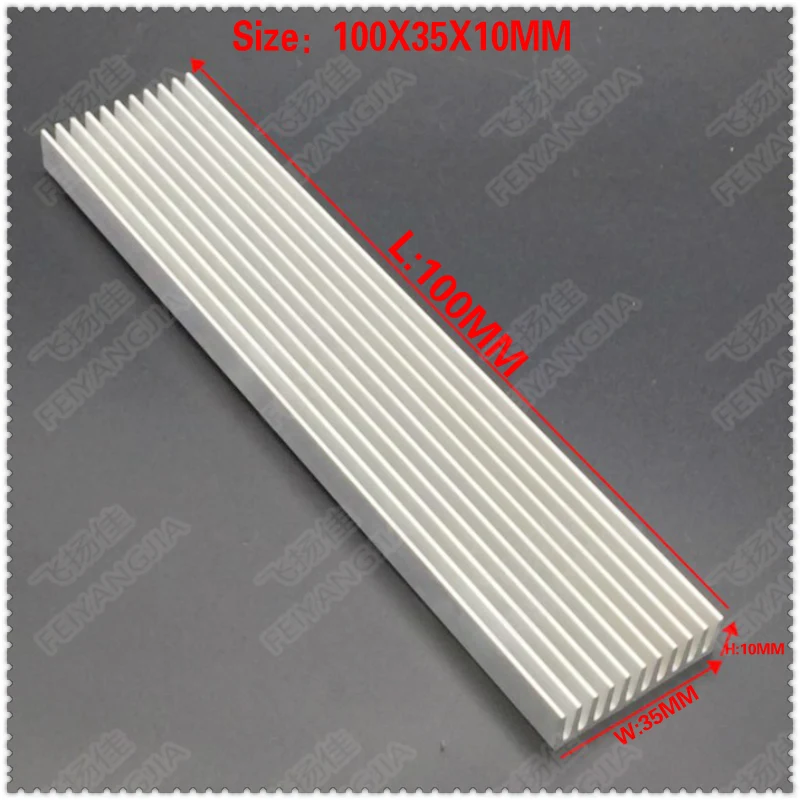 (Free shipping )2pcs 100x35x10mm Aluminum heatsinks, electronic radiator, cooling the aluminum block (Free shipping )2pcs 100x35x10mm Aluminum heatsinks, electronic radiator, cooling the aluminum block