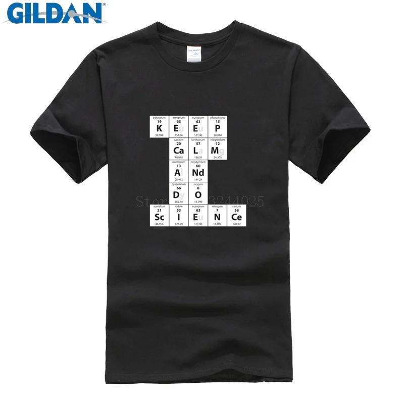 Футболка Chemistry Keep Calm Do Science Мужская футболка забавные мужские футболки 3xl | одежда
