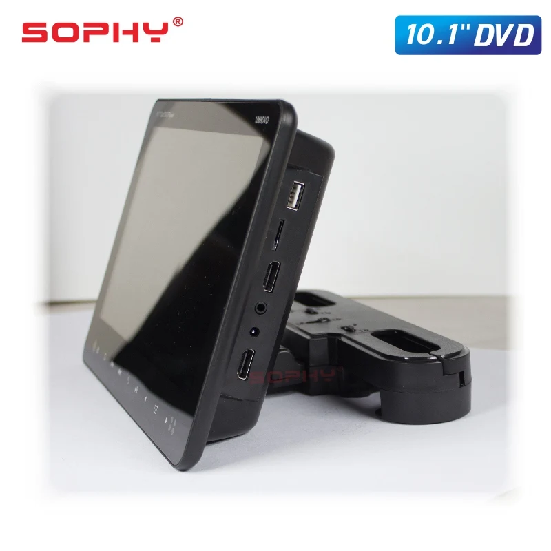 10,1 дюймов автомобильный монитор DVD/USB/SD/MP5/FM ИК передатчик/игра/HDMI видео вход/выход SH1068 DVD