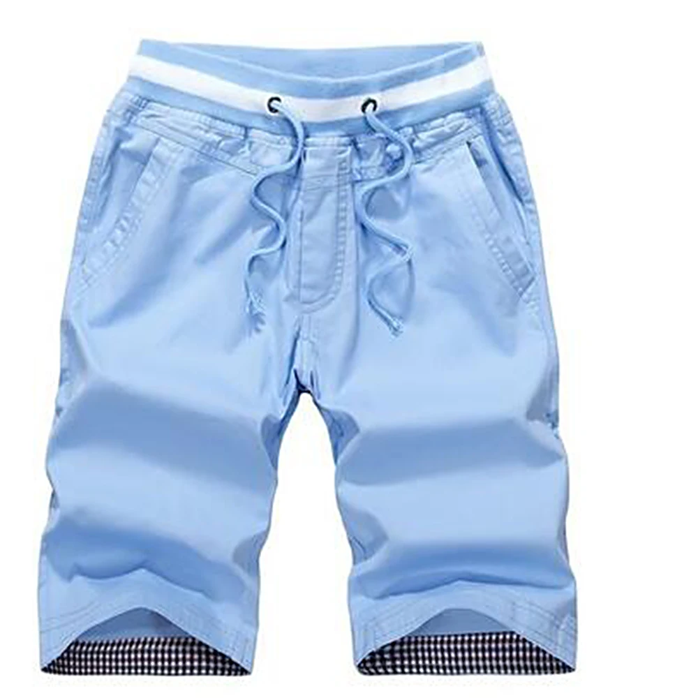 Hemiks, летние мужские шорты, для отдыха, хлопок, 5 точек, брюки, тонкие, пляжные брюки, мужские повседневные шорты, клетчатые штаны