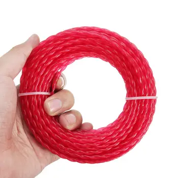 

Nylon 15m*3mm Trimmer Line Rope Roll Cord Wire String Grass Strimmer Garden for Most Brush Cutters Length 15m Diameter 3mm Red